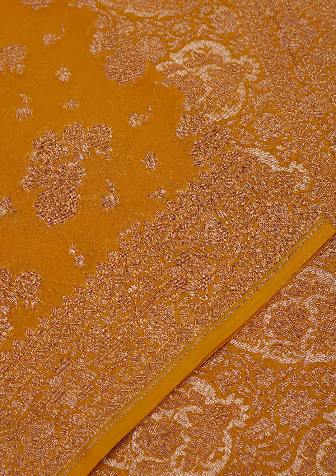 Yellow Zariwork Pure Silk Saree