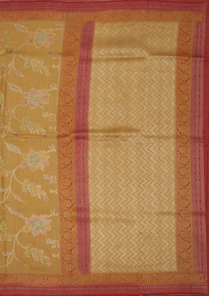 Yellow Zariwork Pure Silk Saree