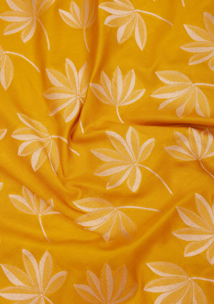 Yellow Zariwork Pure Silk Saree