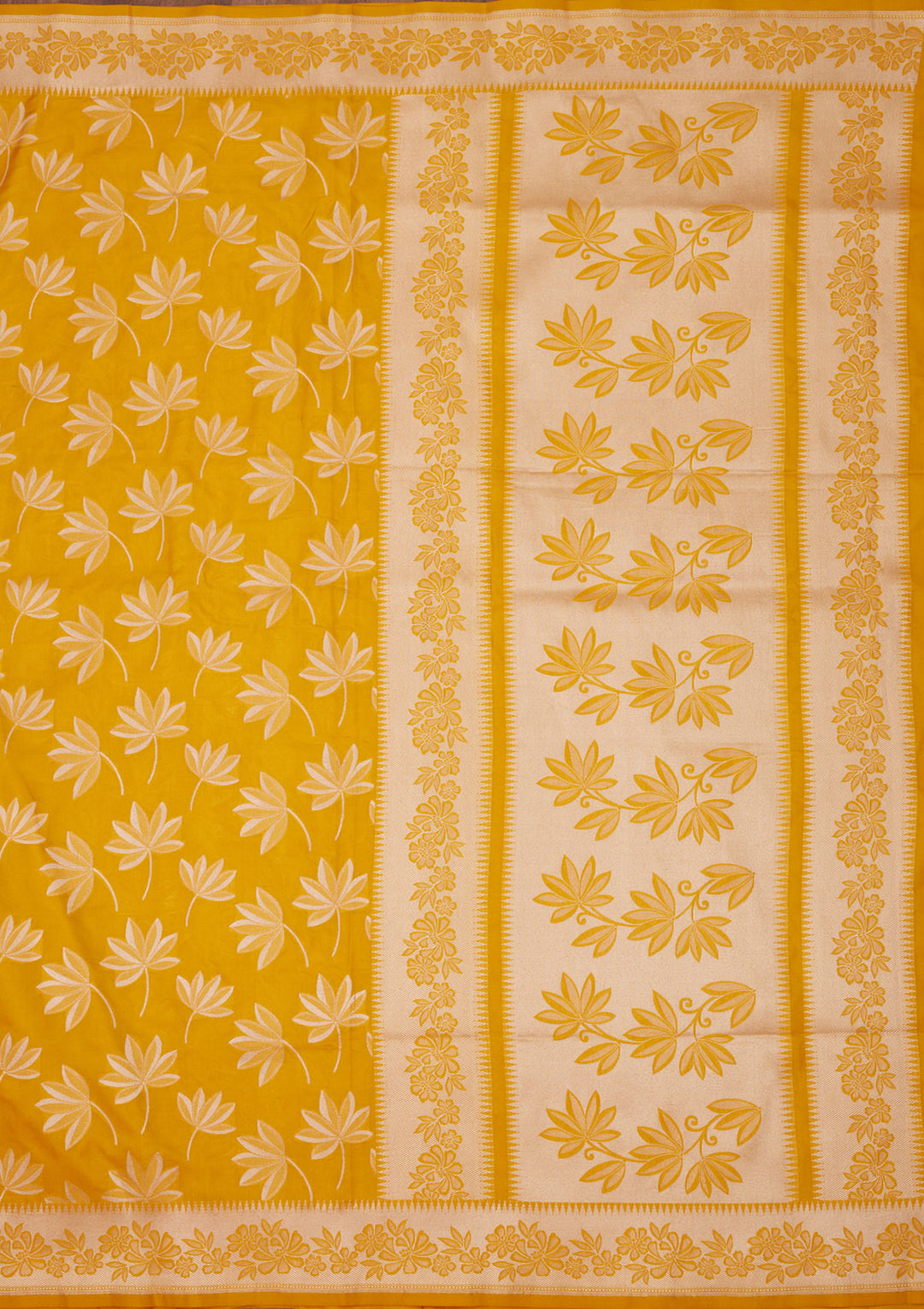 Yellow Zariwork Pure Silk Saree