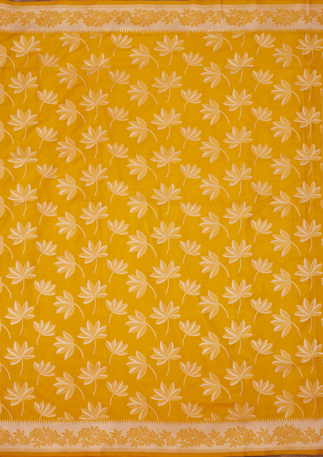 Yellow Zariwork Pure Silk Saree