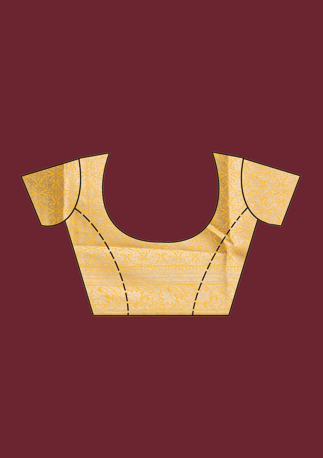 Yellow Zariwork Tissue Saree