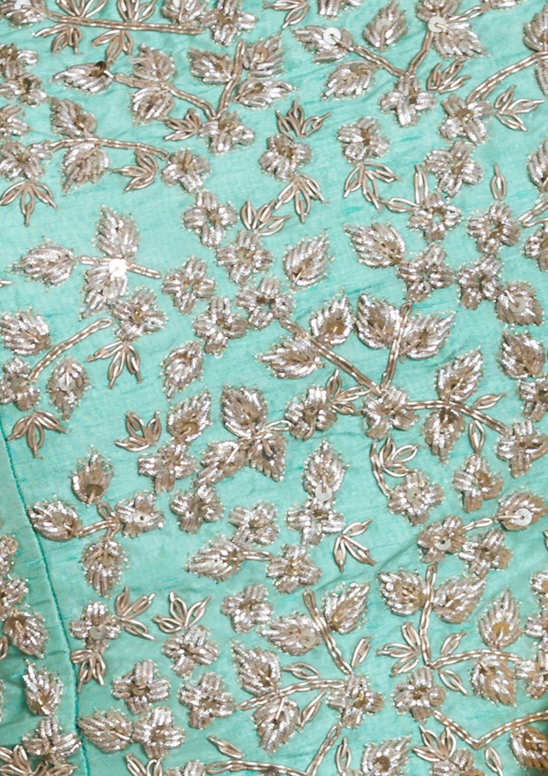 Pink Sequinned Silk Designer Lehenga-Koskii