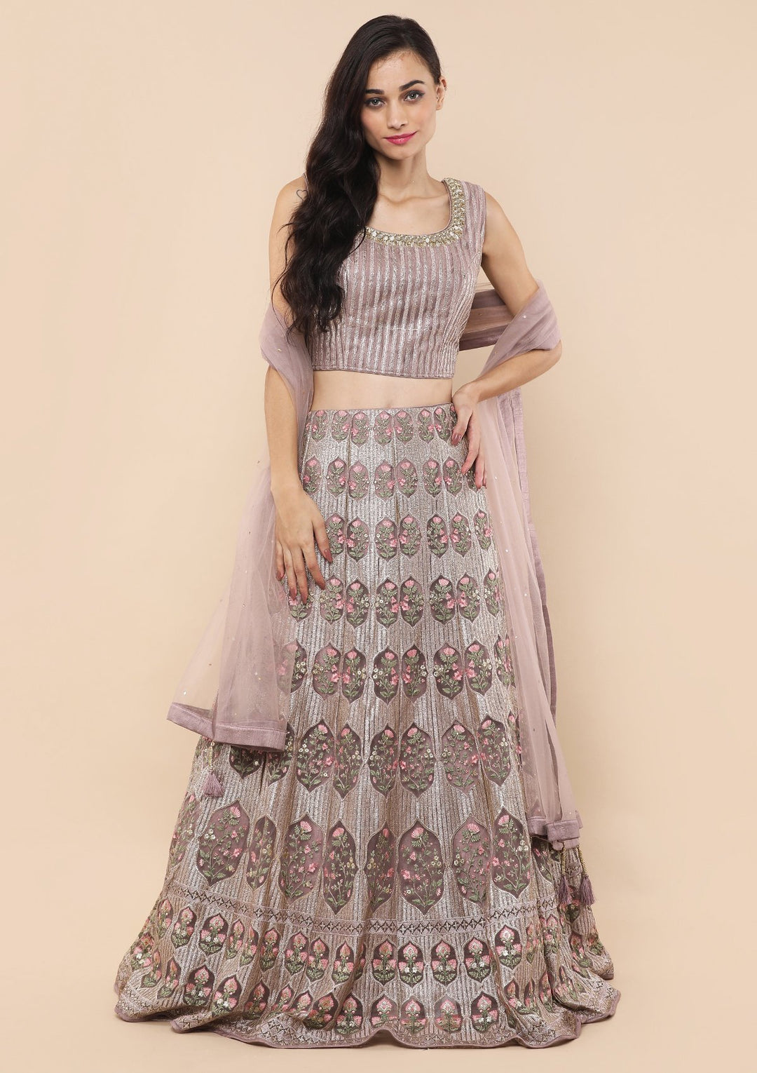 Koskii Lavender Lehenga-Koskii