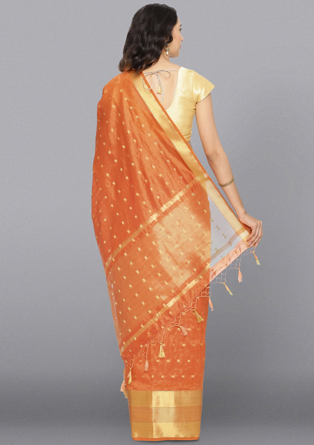 Multi Zariwork Art Silk Designer Saree-Koskii