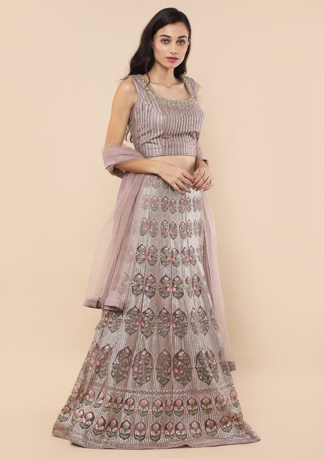 Koskii Lavender Lehenga-Koskii