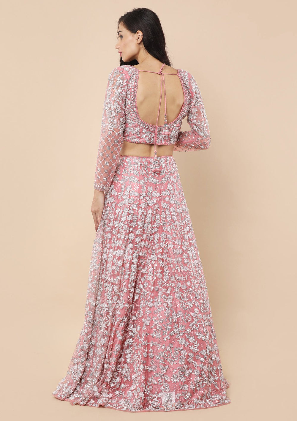 Koskii Pink Bridal Lehenga-Koskii