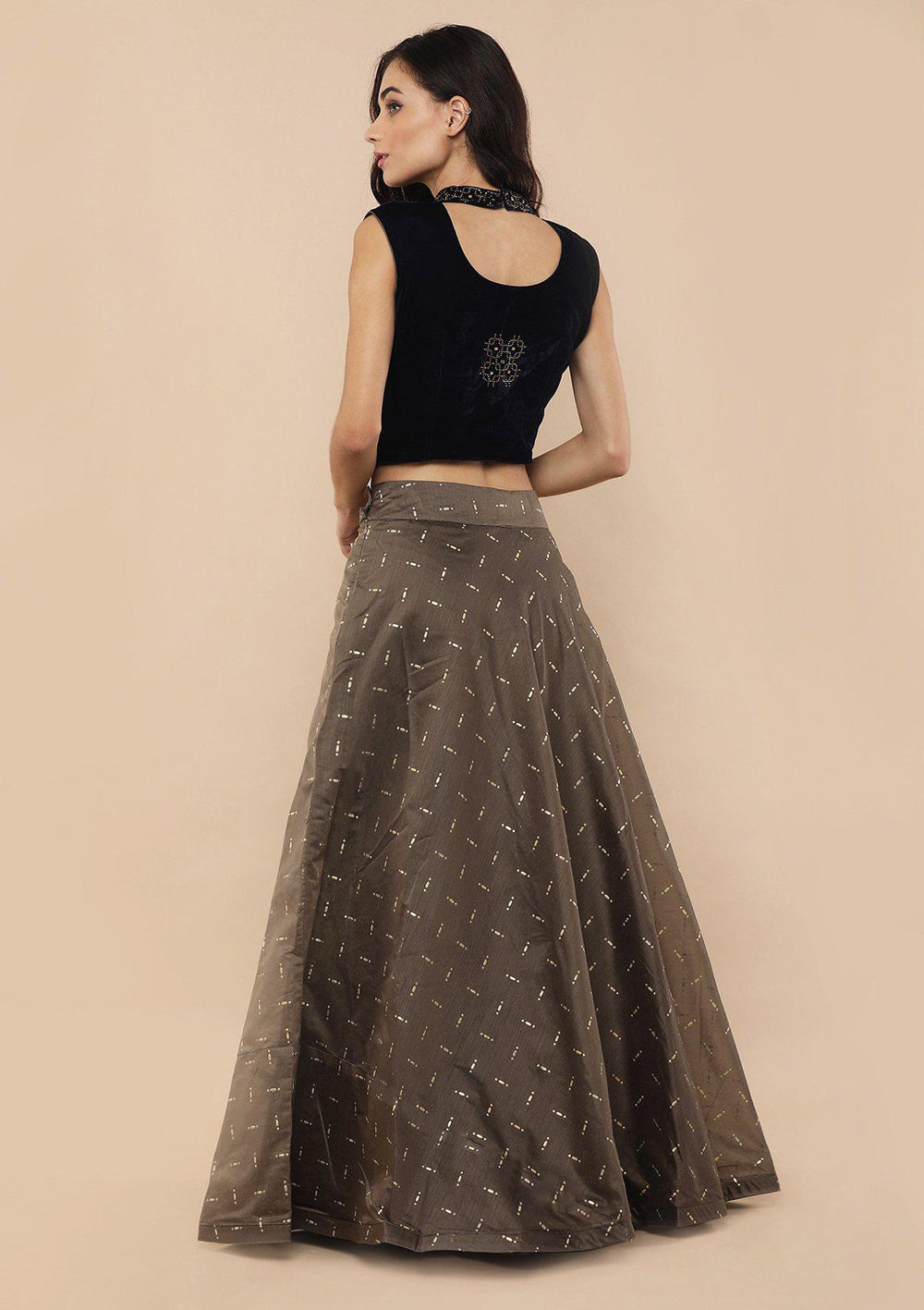 Koskii beige Lehenga-Koskii
