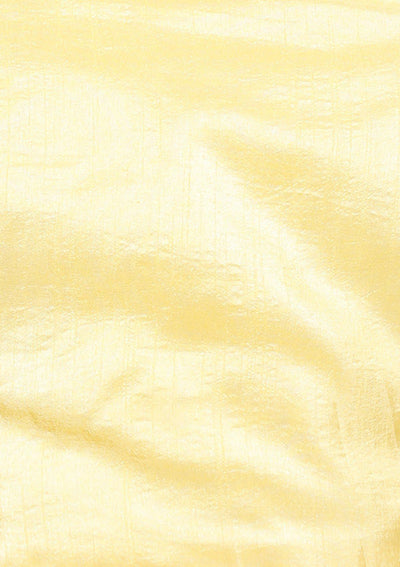 Yellow Stone Embellished Tafetta Silk Saree-Koskii