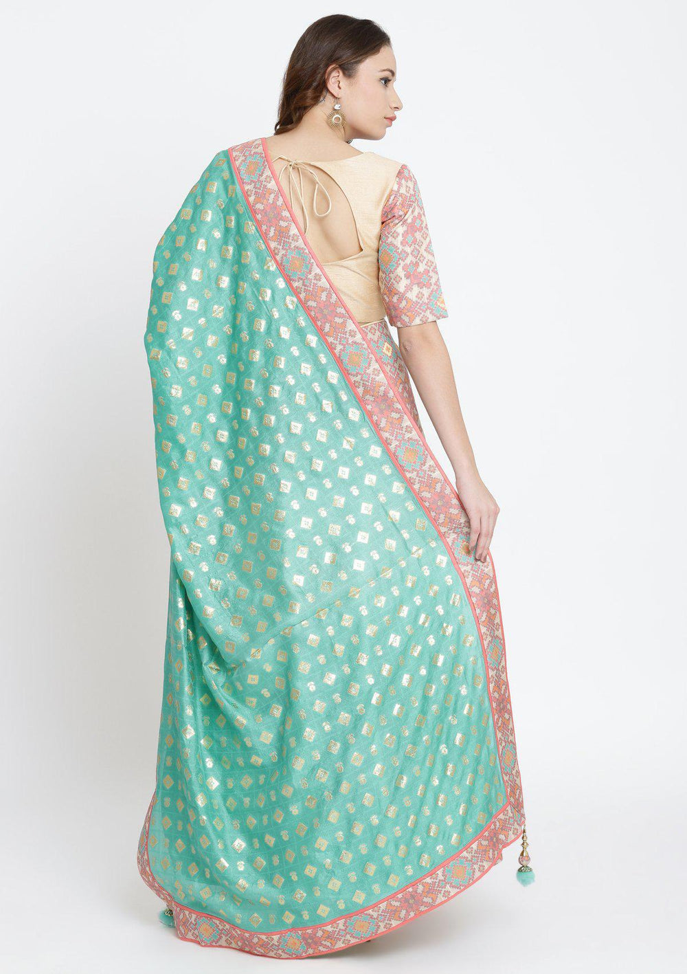 Cream Zardosi Rawsilk Designer Lehenga-Koskii