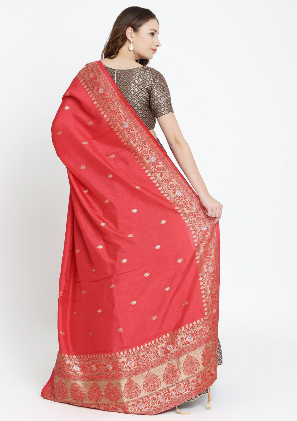 Dark Grey Zariwork Brocade Designer Lehenga-Koskii