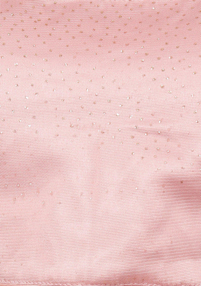 Rose Pink Threadwork Net Designer Saree-Koskii