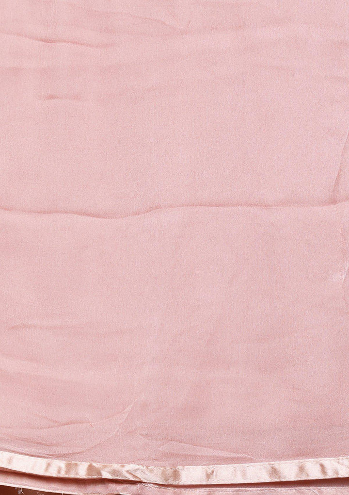 Koskii dusty rose floral salwar suit-Koskii