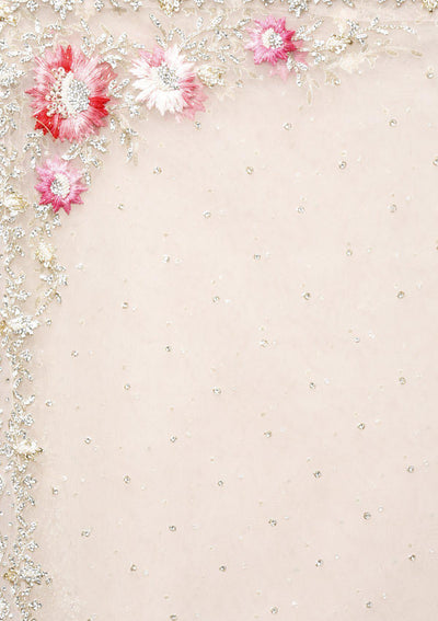 Blushing Pink Stonework Designer Gown-Koskii