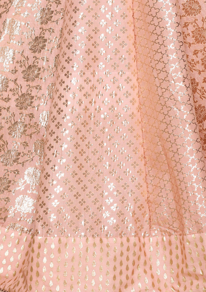 Pink Zardozi Work Brocade Designer Lehenga-Koskii