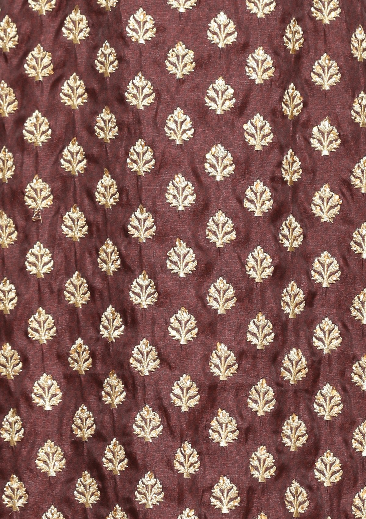 brown and gold designer salwar suit-Koskii