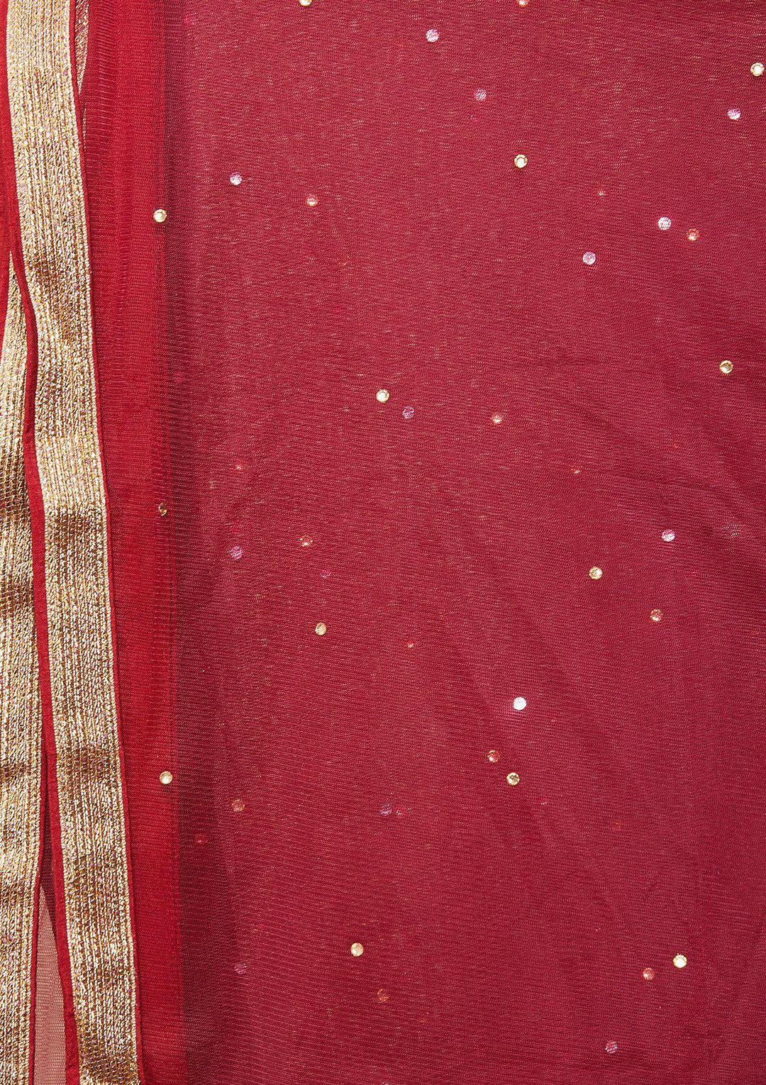 Maroon Zariwork Rawsilk Designer Lehenga-Koskii