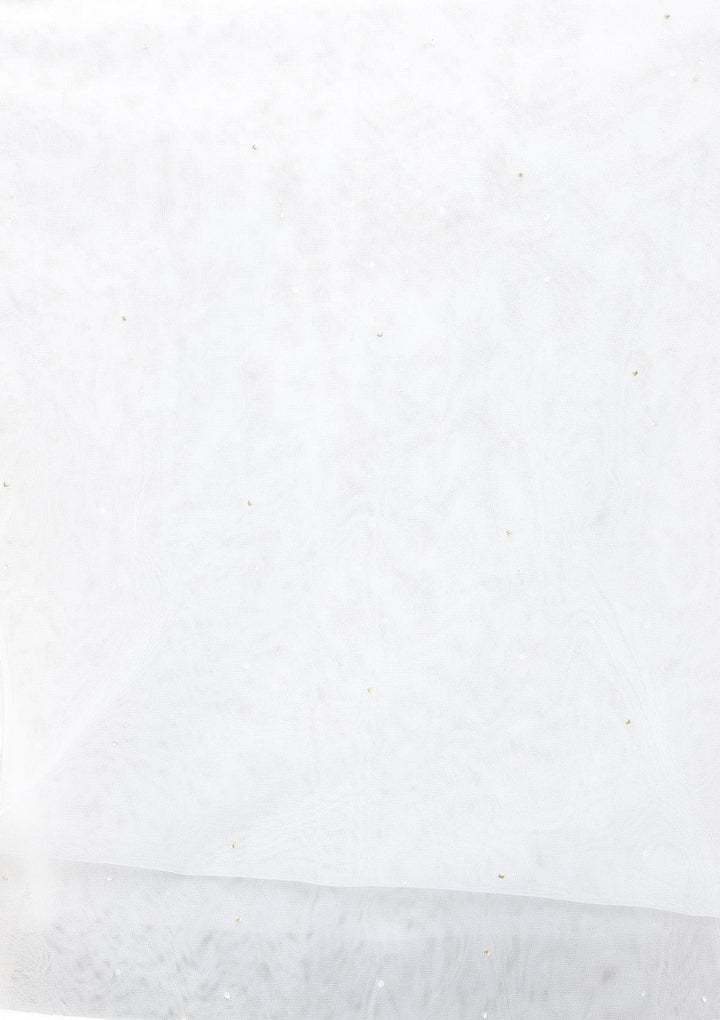koskii ivory pearl and stone work lehenga-Koskii