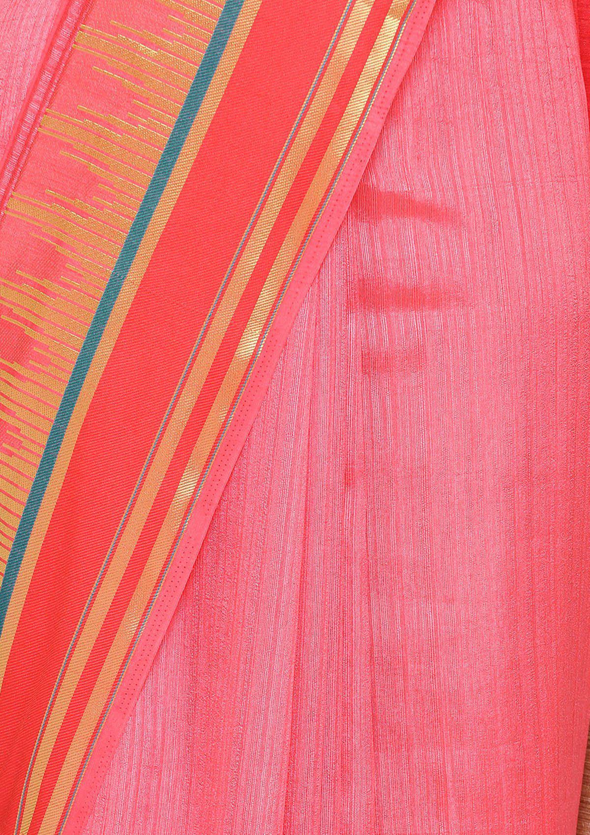 Multi Color Zariwork Art Silk Designer Saree-Koskii