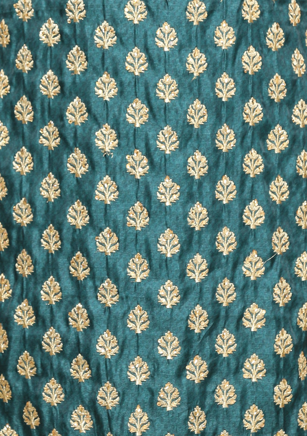 bottle green and gold designer salwar suit-Koskii