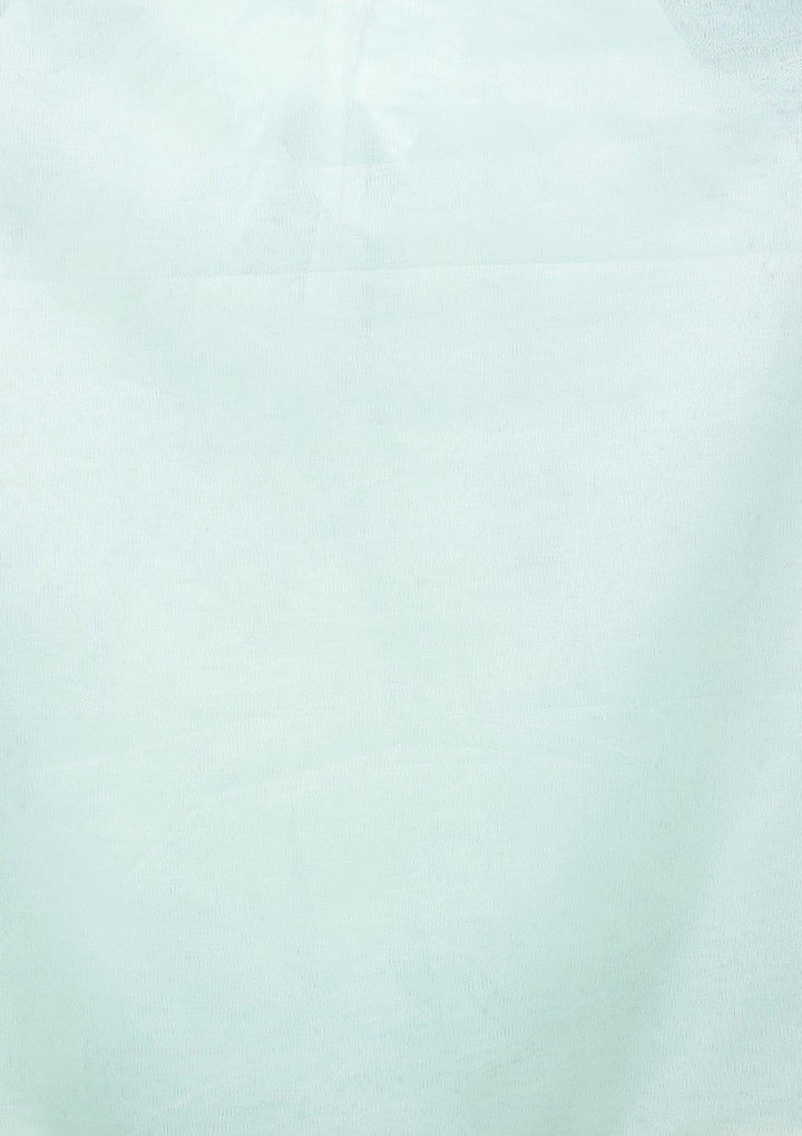 Sea Green Ruffled Net Designer Lehenga-Koskii