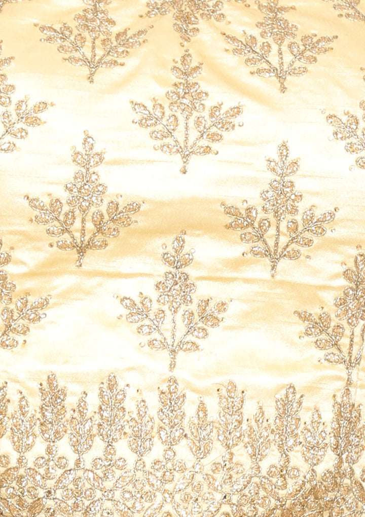 Gold Zari work Designer Lehenga-Koskii