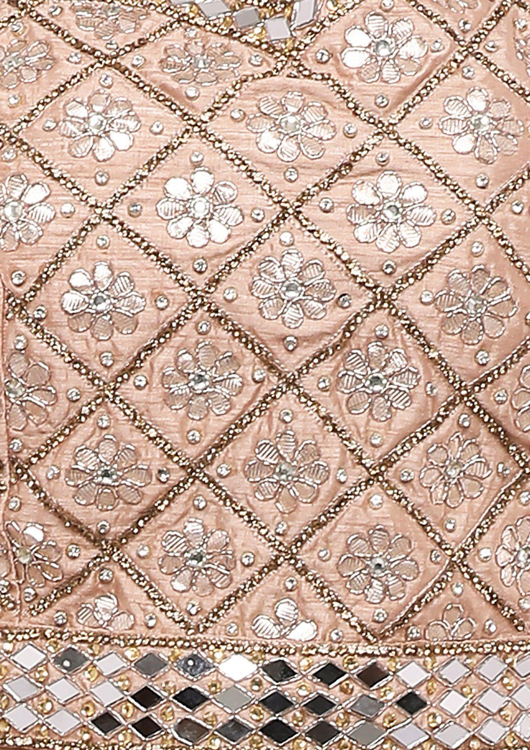 Dusty Rose Tissue Designer Lehenga-Koskii