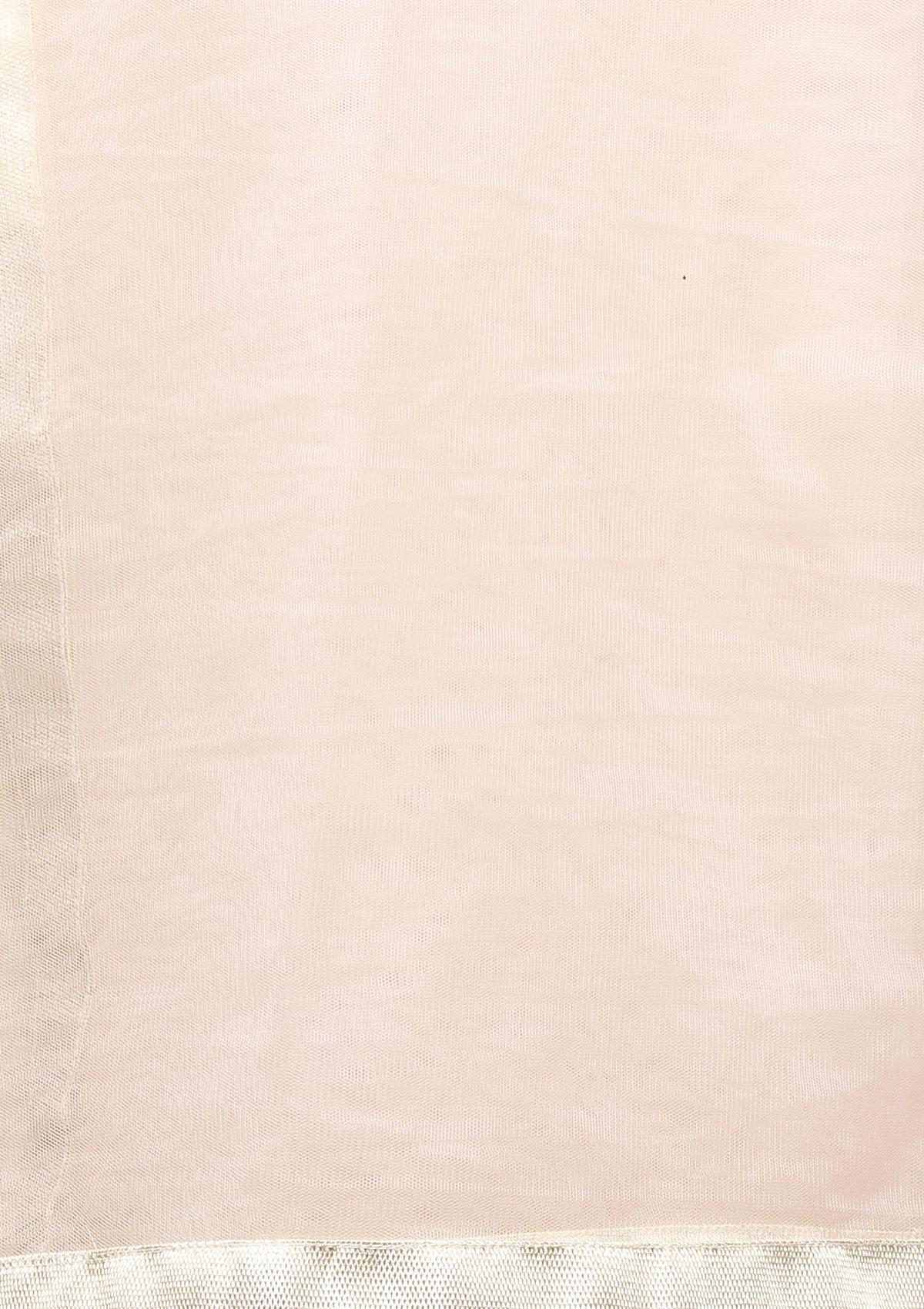 koskii blushing pink threadwork gown-Koskii
