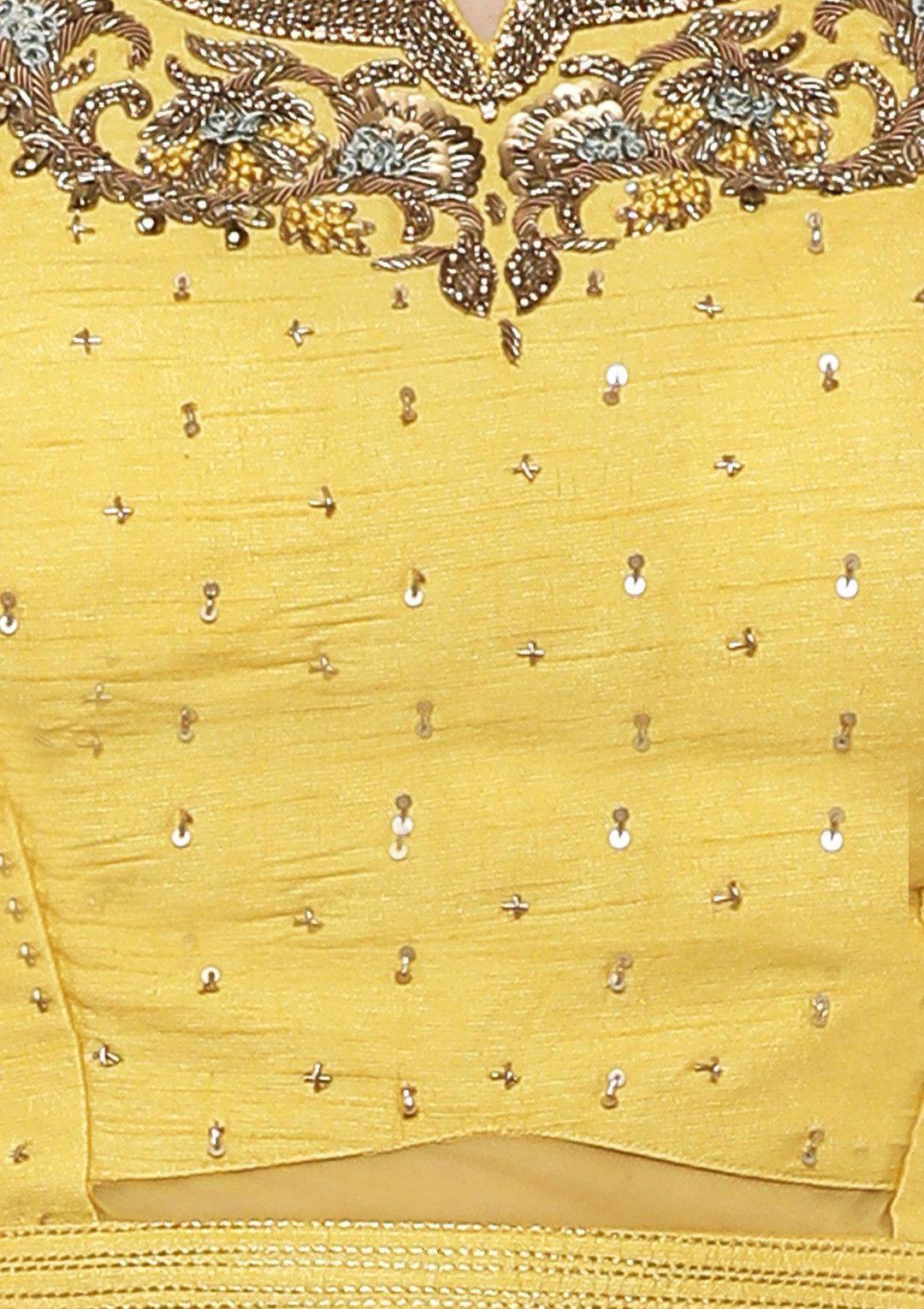 Teal Green Zari Work Silk Designer Lehenga-Koskii