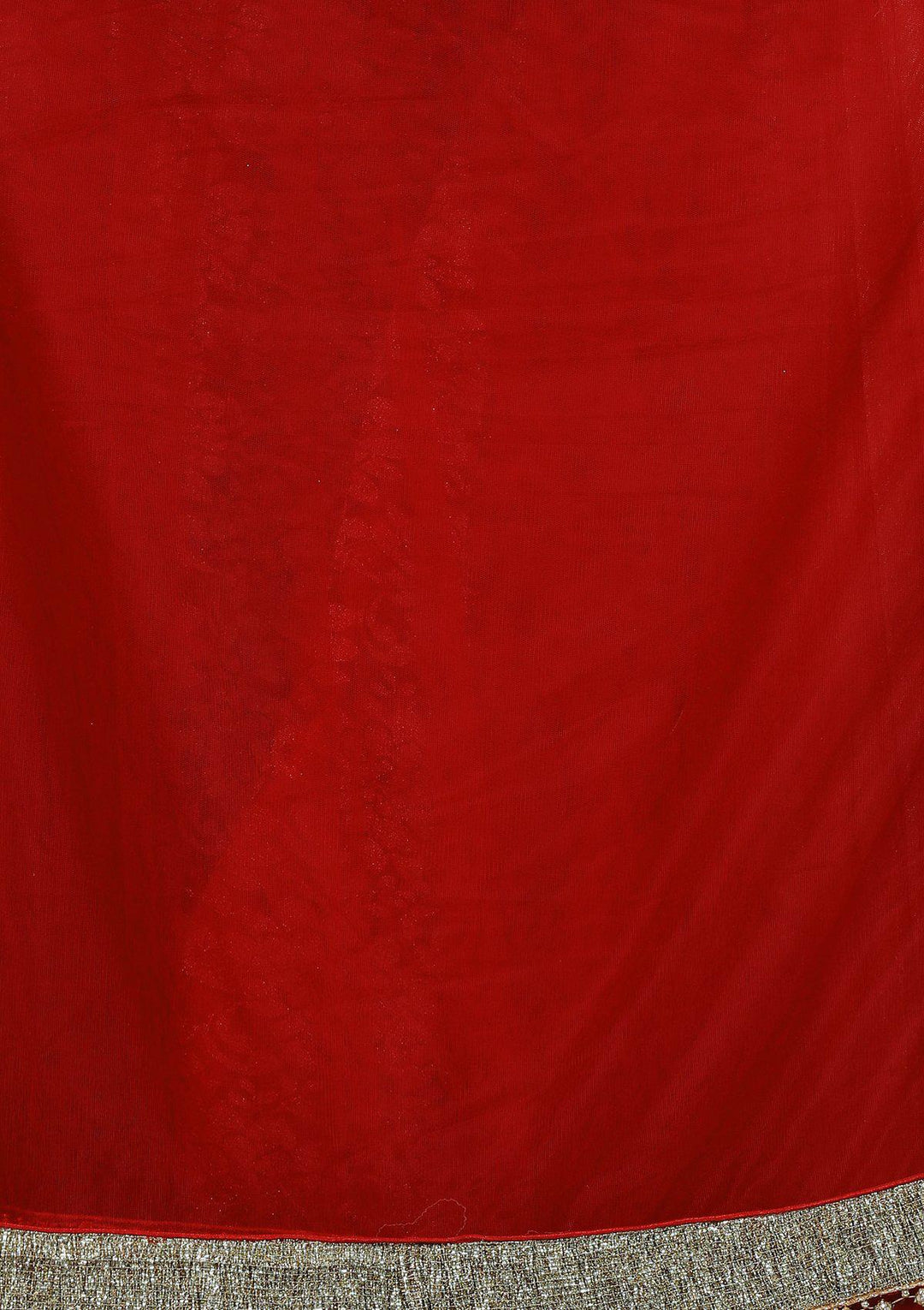 koskii red net and lace lehenga-Koskii