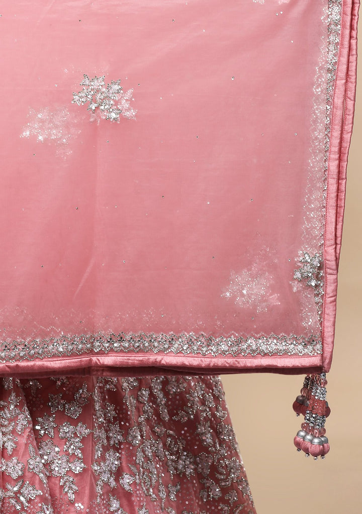 Koskii Pink Bridal Lehenga-Koskii