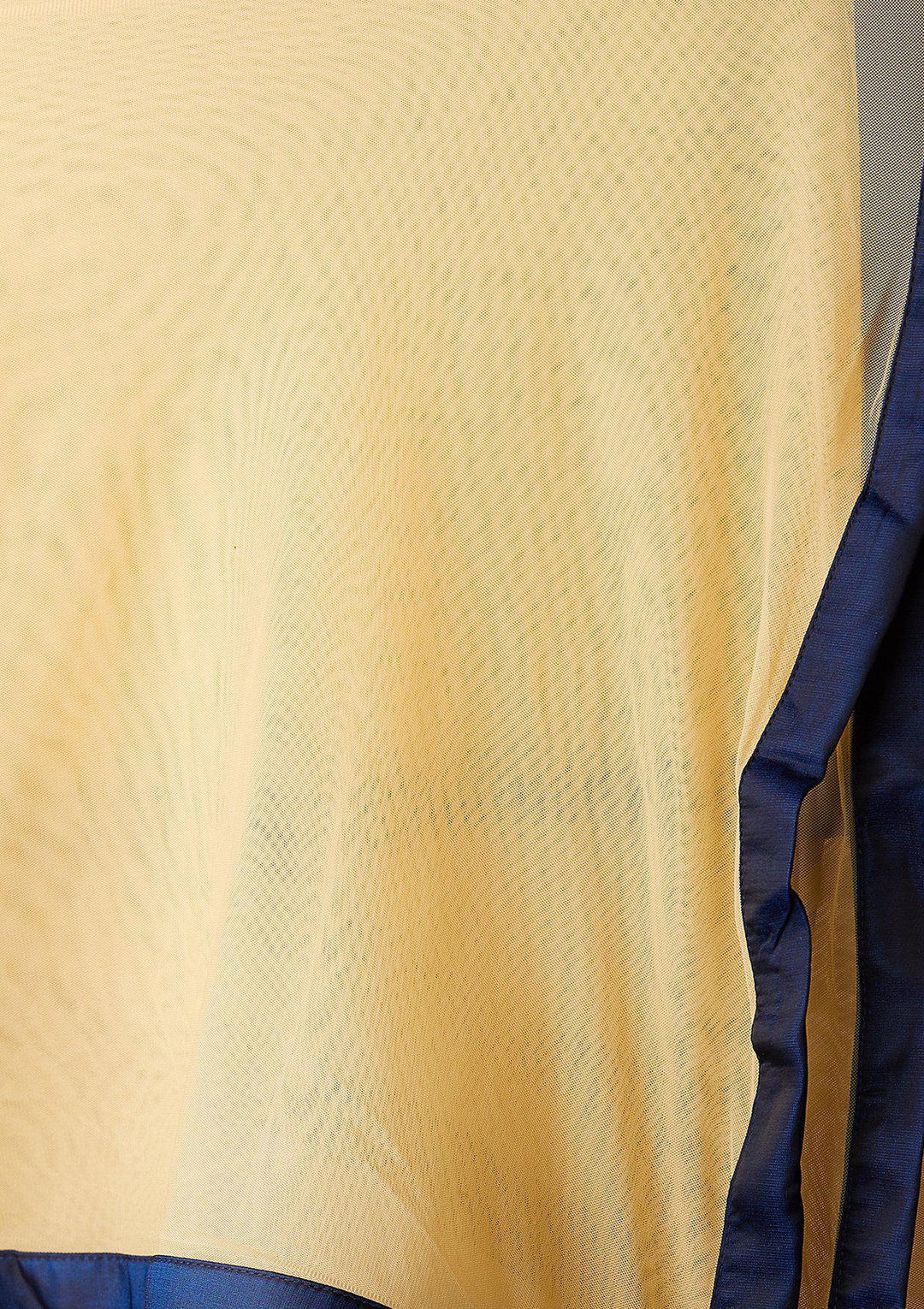 Gold and Blue Mirror-work Designer Lehenga-Koskii