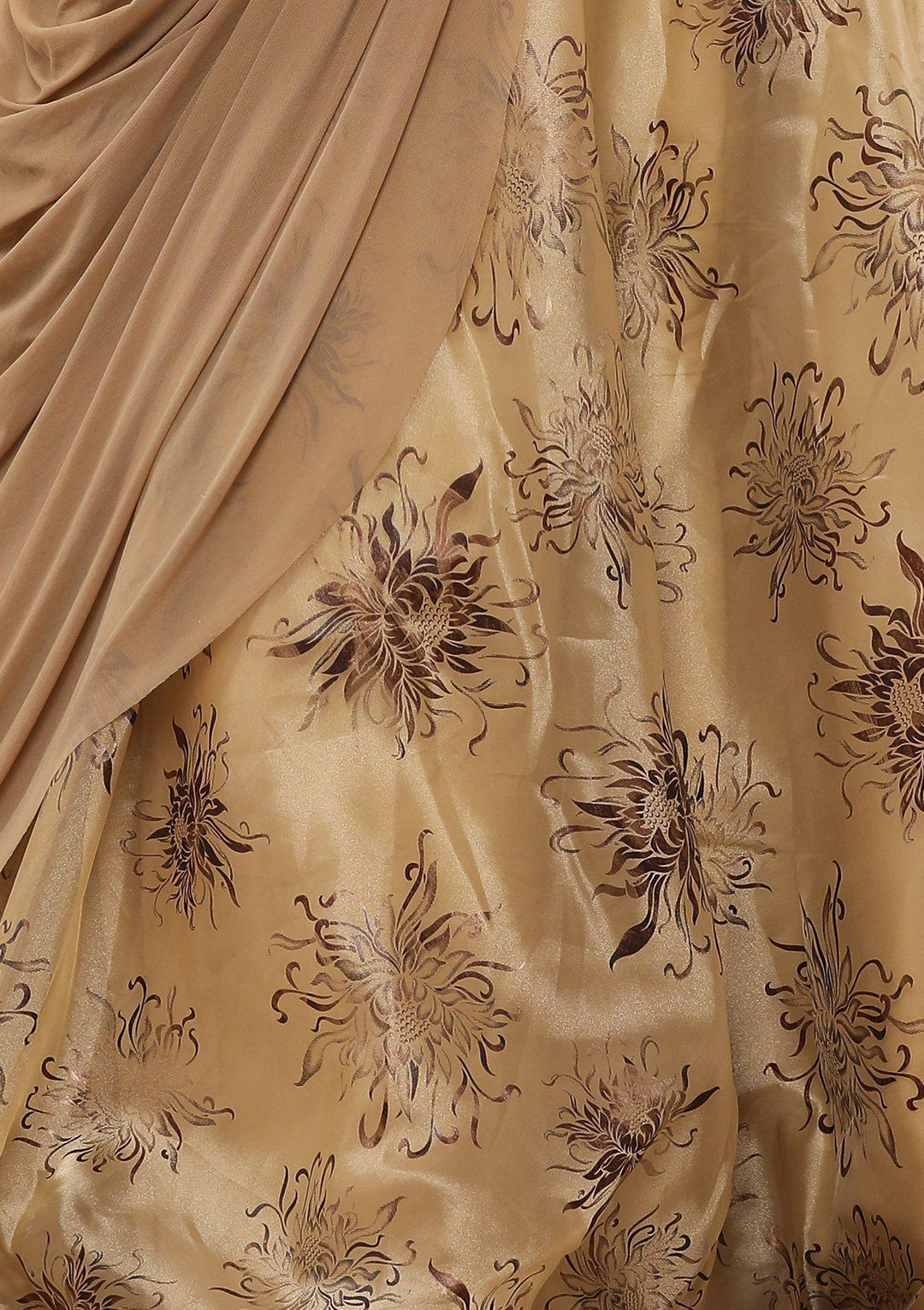 Beige Stone Work Silk Designer Lehenga-Koskii