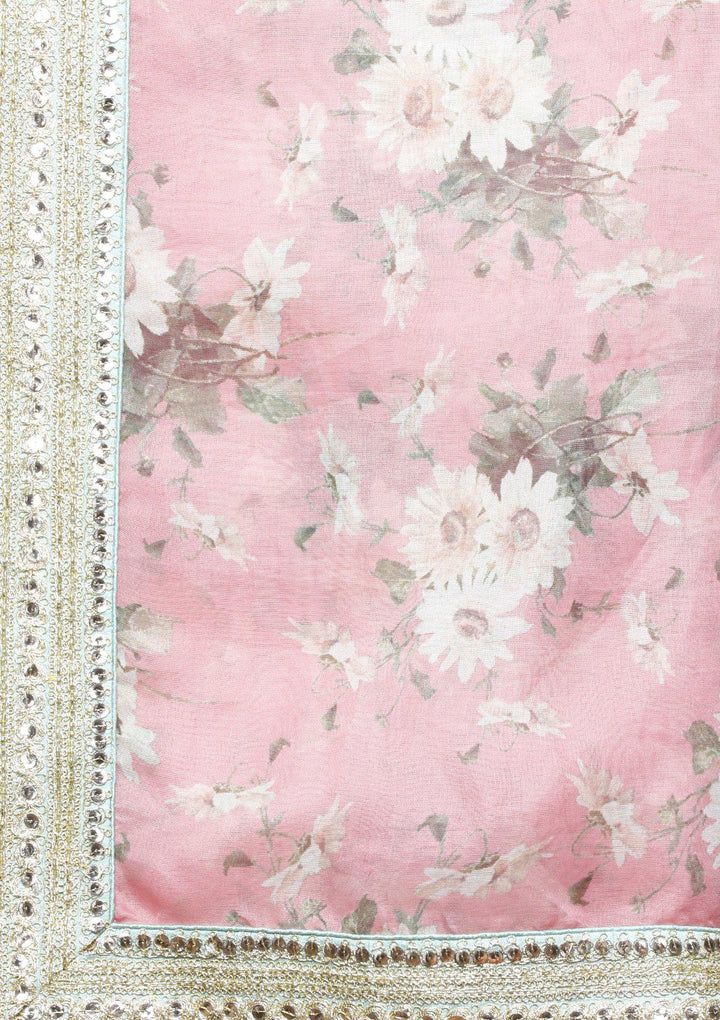 koskii peach raw silk bridal lehenga-Koskii