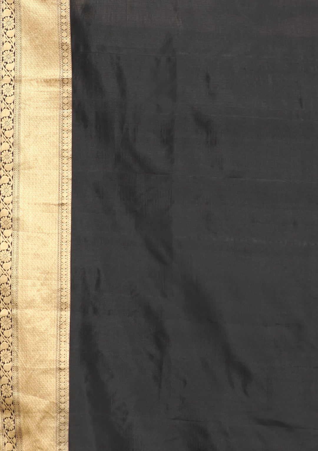Black and Gold Handmade Saree-Koskii