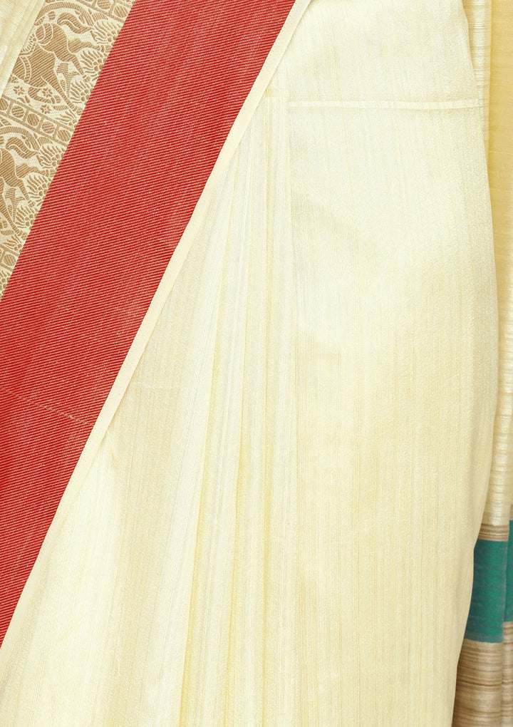 Multi Zariwork Art Silk Designer Saree-Koskii