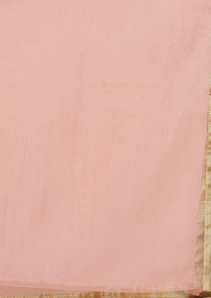 Pink Cutdana Net Designer Lehenga-Koskii