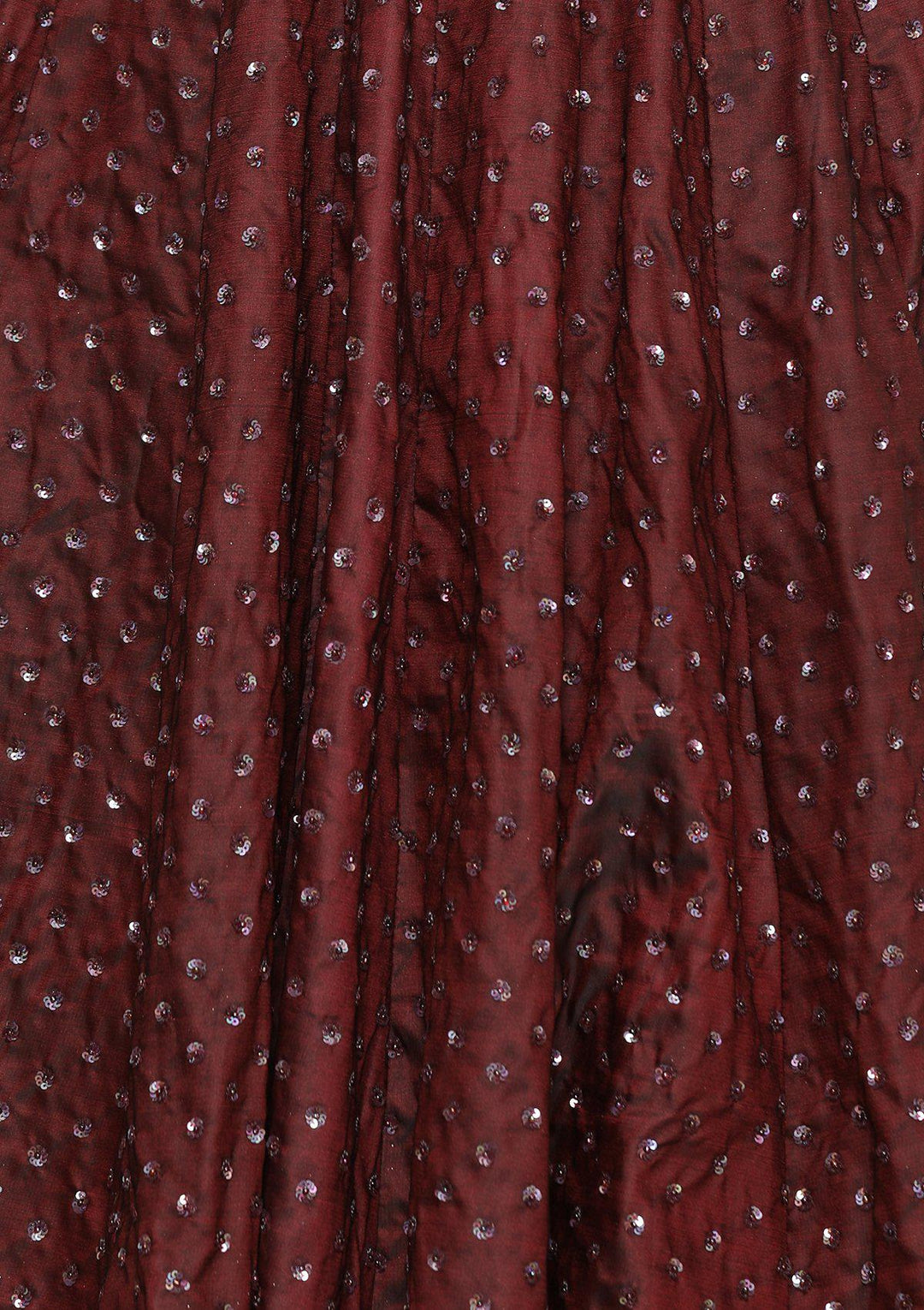 Brown Sequinned Silk Designer Lehenga-Koskii