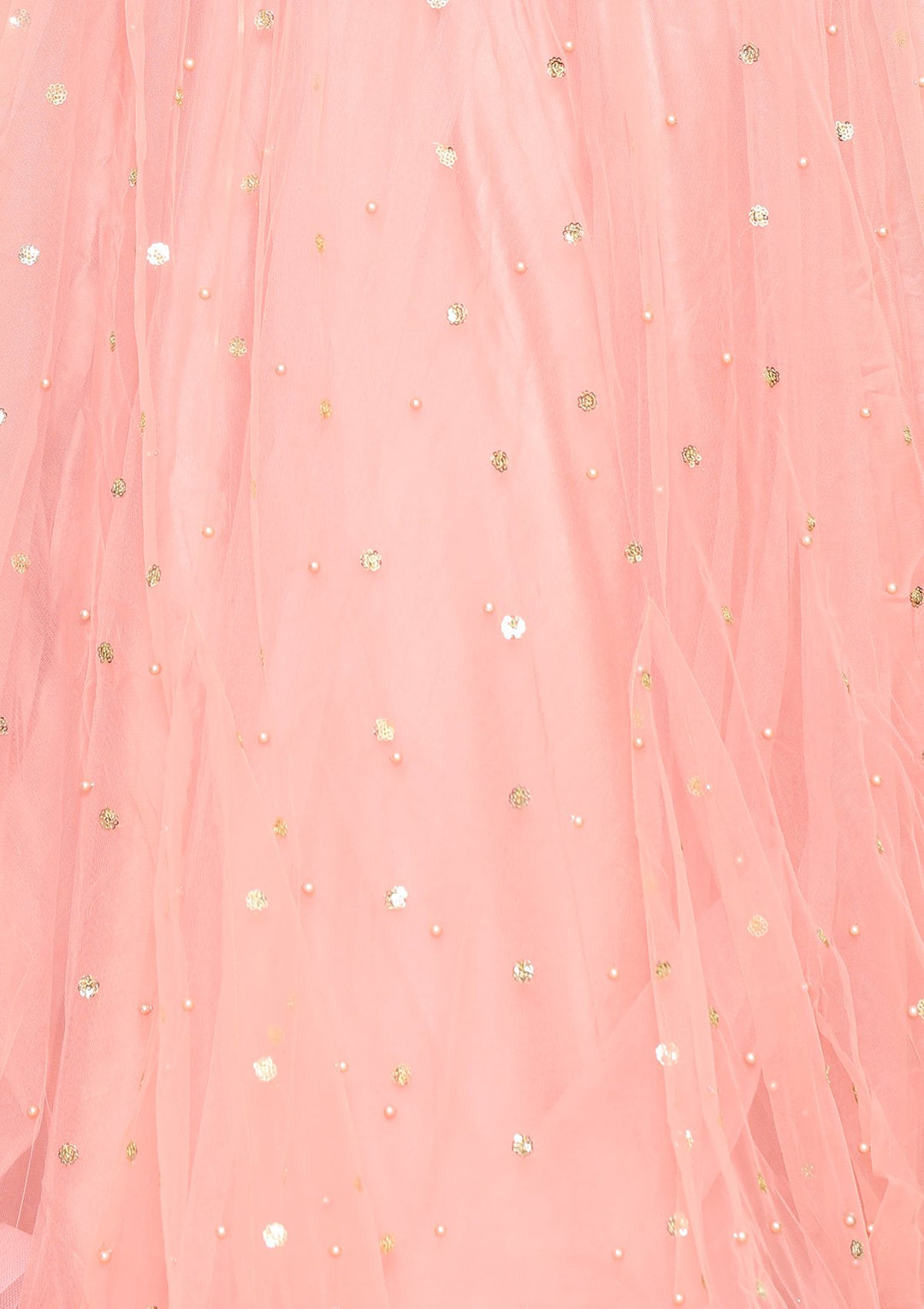 Pink Micro Stone Net Designer Lehenga-Koskii