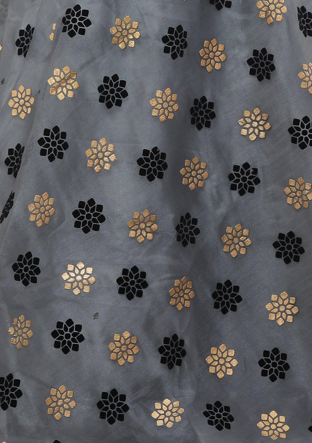 Koskii Grey Tissue Lehenga-Koskii