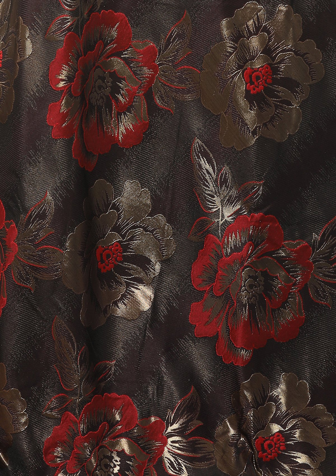 Cherry Red Cutdana Brocade Designer Lehenga-Koskii