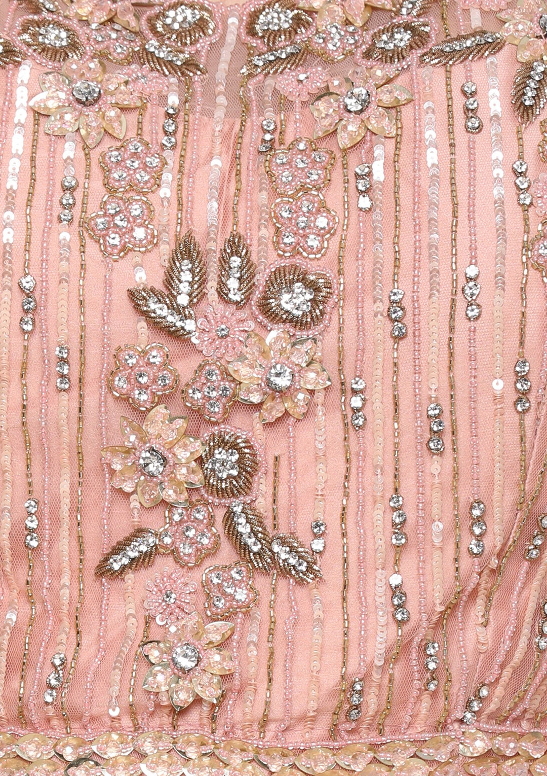 Pink Zardozi Work Brocade Designer Lehenga-Koskii