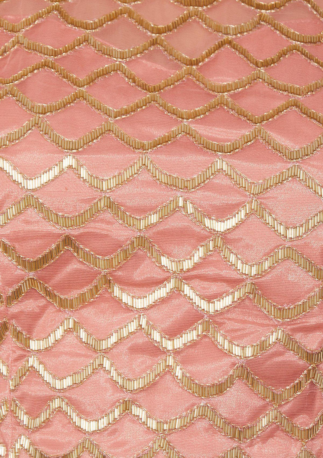 Pink Cutdana Net Designer Lehenga-Koskii