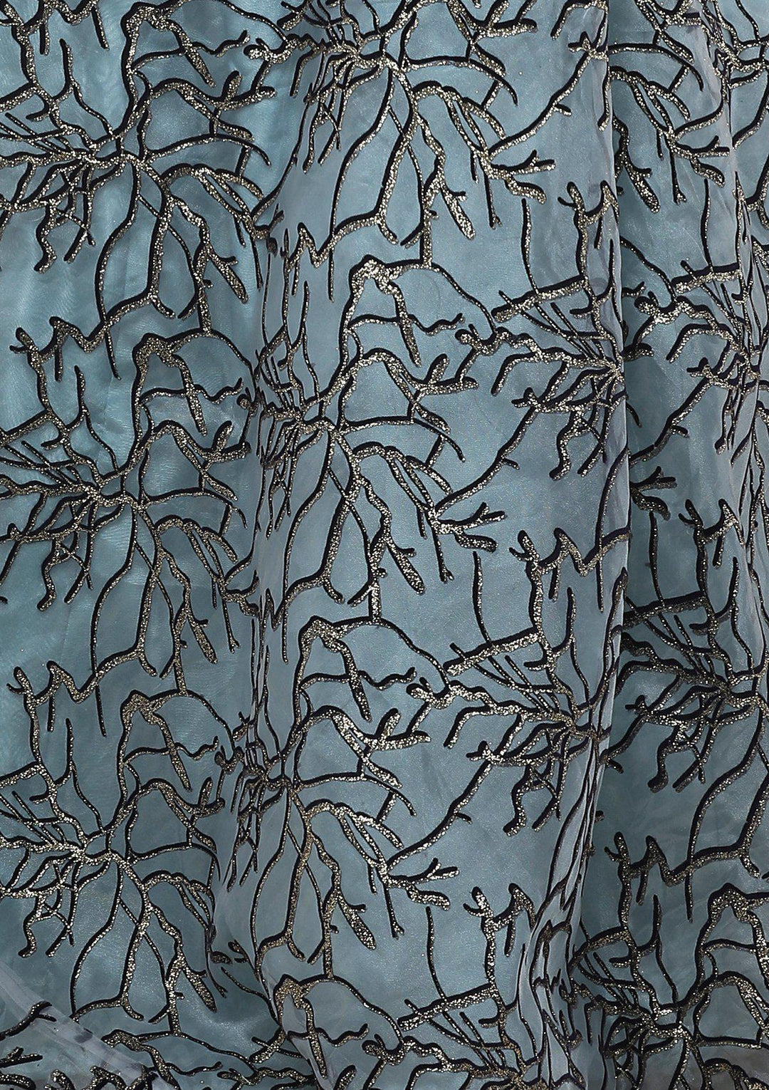 Koskii Teal Green Lehenga-Koskii