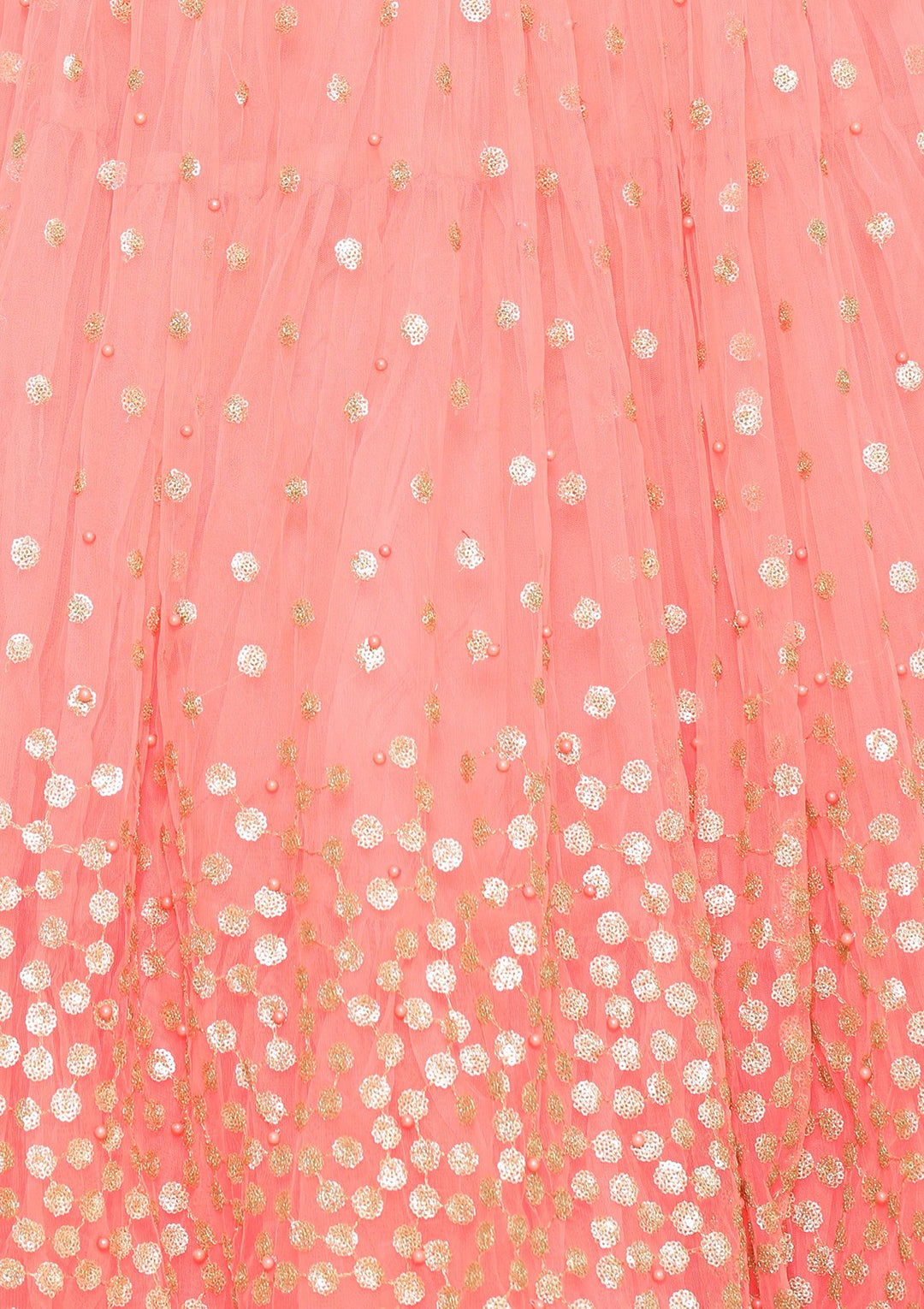 Pink Zardozi Satin Designer Lehenga-Koskii