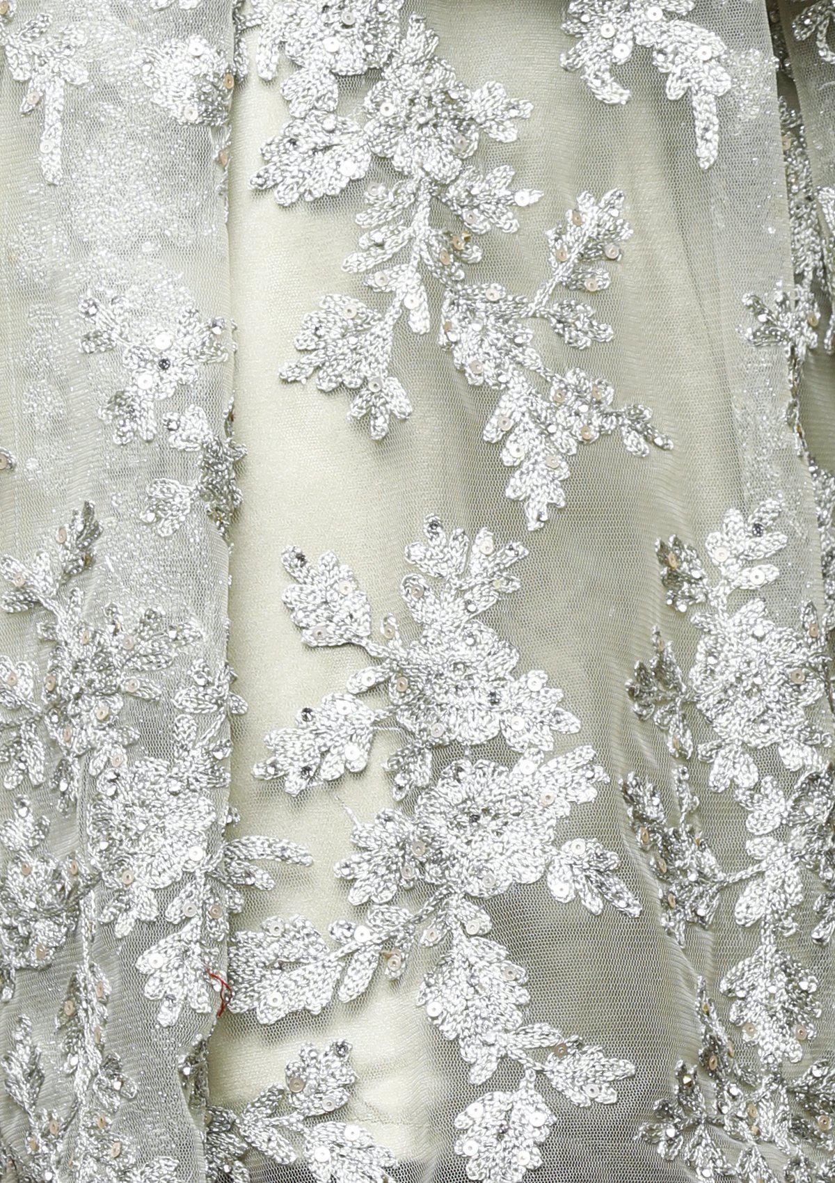 Fern Green Threadwork Designer Gown-Koskii