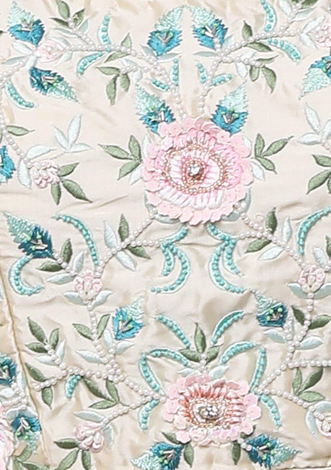 Koskii Pista Green Lehenga-Koskii