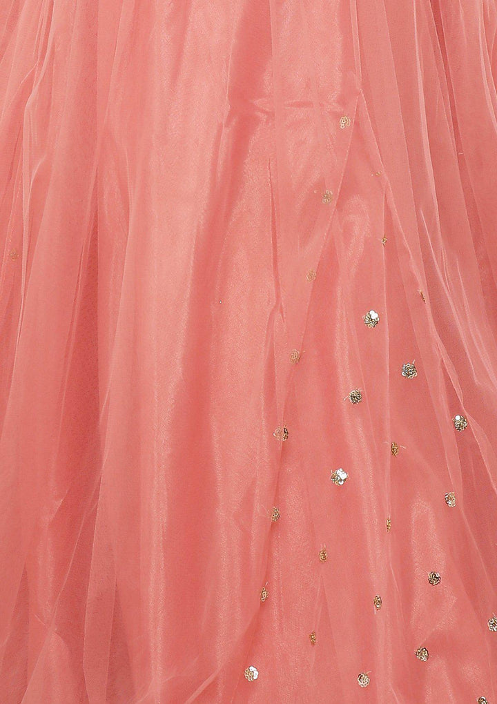 Koskii Pink Lehenga-Koskii