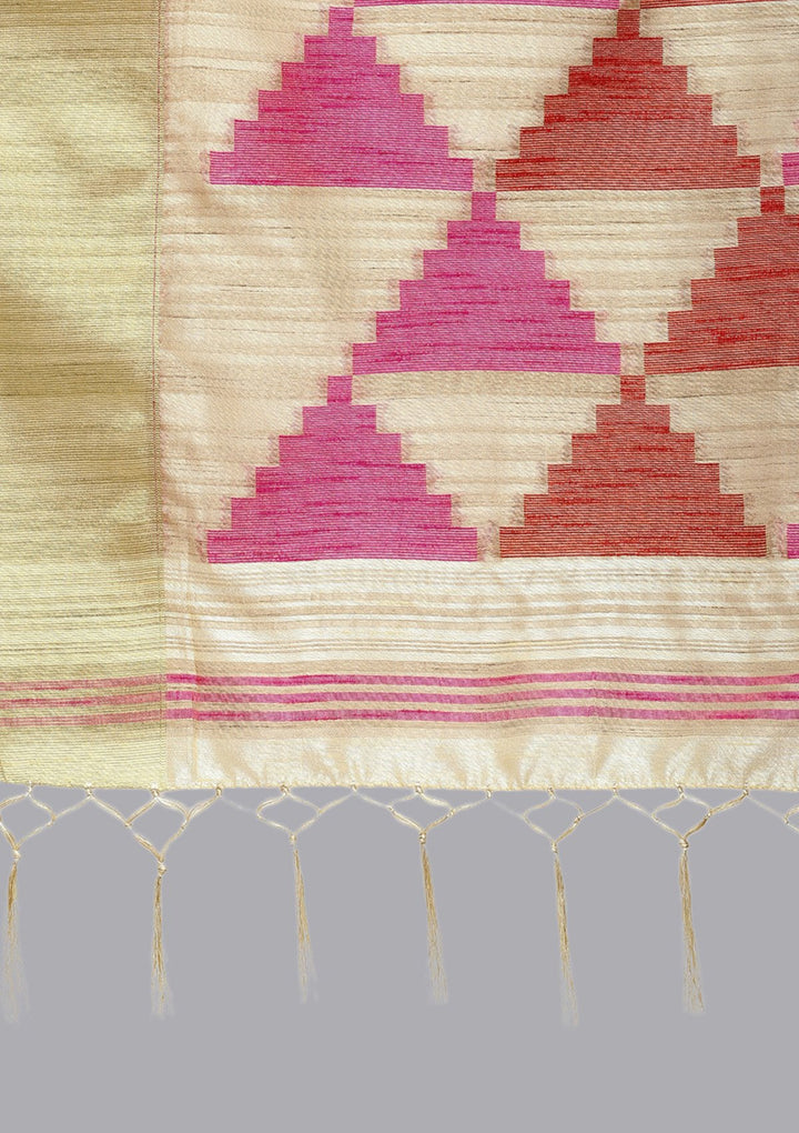 Multi Color Zariwork Art Silk Designer Saree-Koskii