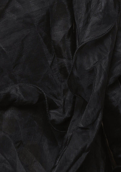Grey Black Cutdana Silk Designer Lehenga-Koskii
